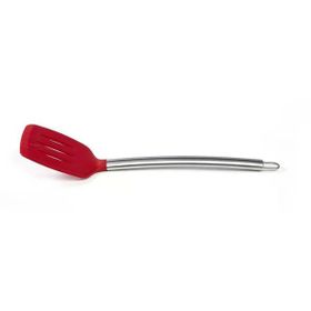 Biradlı Kırmızı 25 cm Silikon Yanmaz Spatula
