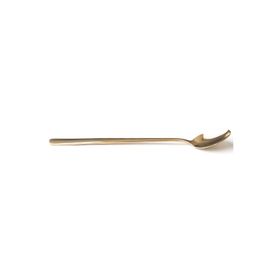 Biradlı Kokteyl 22 cm Kaşık Altın
