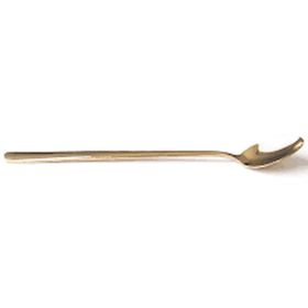 Biradlı Kokteyl 22 cm Kaşık Altın