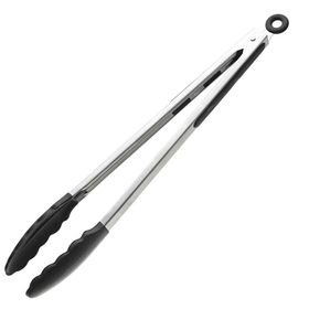 Biradlı Silikon Uçlu 33 cm Servis Maşası