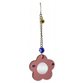 Birdlife BRD1076 Ahşap Çerçeveli Papatya Ayna Kuş Oyuncağı