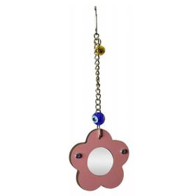 Birdlife BRD1076 Ahşap Çerçeveli Papatya Ayna Kuş Oyuncağı