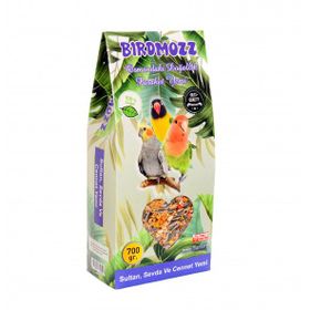 Birdmozz 700 gr Premium Vitaminli Paraket Cennet Sultan ve Sevda Kuşu Yemi