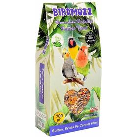 Birdmozz 700 gr Premium Vitaminli Paraket Cennet Sultan ve Sevda Kuşu Yemi