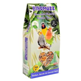 Birdmozz 700 gr Premium Vitaminli Paraket Cennet Sultan ve Sevda Kuşu Yemi