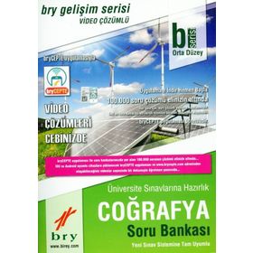 Birey Yayınları B Serisi Orta Düzey Coğrafya Video Çözümlü Soru Bankası Gelişim Serisi
