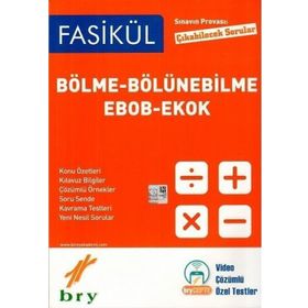 Birey Yayınları Bölme Bölünebilme Ebob Ekok Sınavın Provası Çıkabilecek Sorular Fasikül