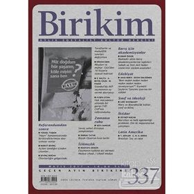 Birikim Aylık Sosyalist Kültür Dergisi Sayı: 337 Mayıs 2017