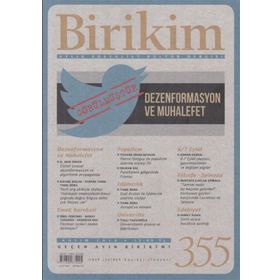 Birikim Aylık Sosyalist Kültür Dergisi Sayı: 355 Birikim Yayınları