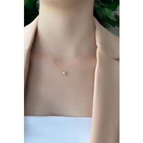 Birinci1926 14 Ayar Altın Tek İncili Kadın Kolye