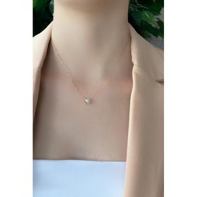 Birinci1926 14 Ayar Altın Tek İncili Kadın Kolye