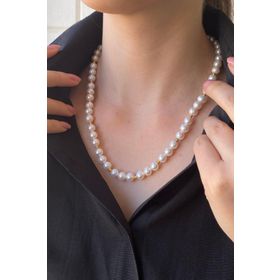 Birinci1926 925 Ayar Dorika Top İnci Gümüş Kolye