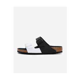 Birkenstock 1019703 Arizona BF Split Black-White Erkek Terlik