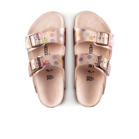 Birkenstock 1021697-20090 Pembe Arizona Kids Bf Metallic Dots Çocuk Terlik