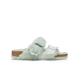 Birkenstock 1025539-20442 Yeşil Arizona Split Leve Teddy Kadın Terlik