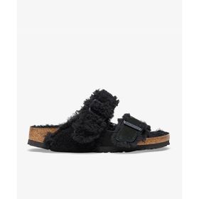 Birkenstock 1025544-20026 Siyah Arizona Split Leve-Teddy Kadın Terlik