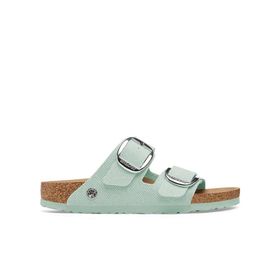 Birkenstock 1026724-20513 Yeşil Arizona Big Buckle Tex Rough Canvas Vegan Kadın Terlik