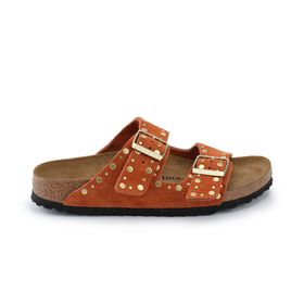 Birkenstock 1029513 Turuncu Arizona Rivet Border Kadın Terlik