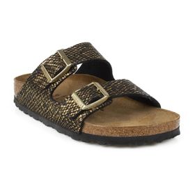 Birkenstock Arizona BF Altın Çift Toka Kadın Terlik