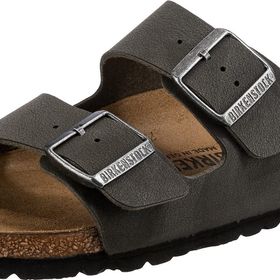 Birkenstock Arizona Birko Flor Nubuck Stone Kahverengi Erkek Terlik