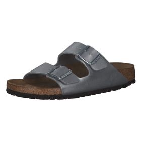 Birkenstock Arizona Birko Flor Nubuk Gümüş Unisex Terlik