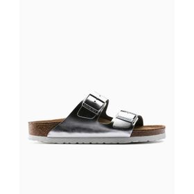 Birkenstock Arizona SFB Gümüş Kadın Deri Terlik