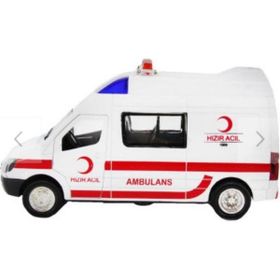 Birlik Oyuncak Işıklı Metal Çekbırak Ambulans