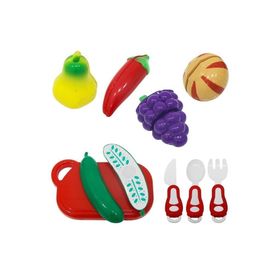 Birlik Oyuncak URT007-PVC1A-2 10 Parçalı Meyveli Kesilebilen Yemek Dünyası