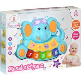 Birlik Toys 855-31A-24 Tr Fil Masalcı Piyano Eğitici Oyuncak