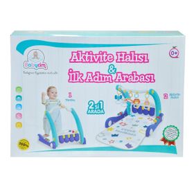 Birlik Toys E0633 Mavi Aktivite Halısı ve İlk Adım Arabası