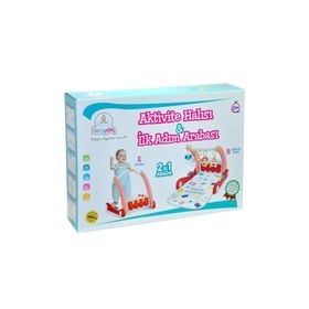 Birlik Toys E0634 Pembe Aktivite Halısı ve İlk Adım Arabası