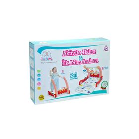 Birlik Toys E0634 Pembe Aktivite Halısı ve İlk Adım Arabası