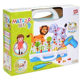 Birlik Toys URT014-001 3D Eğitici Matkap Seti Hayvanlar