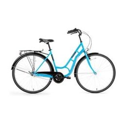 Bisan Ambiance 51 cm V 28 Jant 3 Vites Mavi Siyah Kadın Şehir Bisikleti