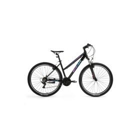 Bisan Athena 43 cm V 27.5 Jant 21 Vites Parlak Siyah Mavi Mor Dağ Bisikleti