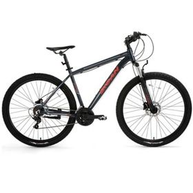 Bisan Atlas 43 cm V 26 Jant 21 Vites Parlak Gri Kırmızı Erkek Dağ Bisikleti