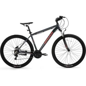 Bisan Atlas 43 cm V 26 Jant 21 Vites Parlak Gri Kırmızı Erkek Dağ Biskleti