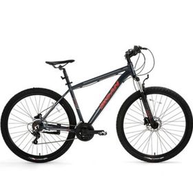 Bisan Atlas 48 cm V 29 Jant 21 Vites Parlak Gri Kırmızı Erkek Dağ Bisikleti