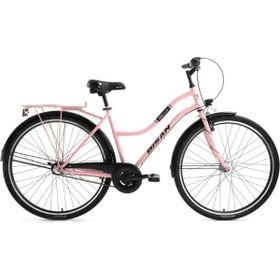 Bisan Bella 46 cm V 28 Jant 3 Vites Pudra Pembe Siyah Kadın Şehir Bisikleti