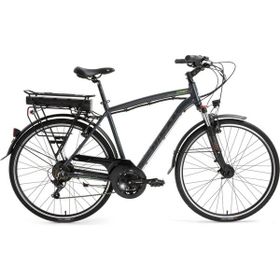 Bisan Comet 52 cm V 28 Jant 21 Vites Parlak Gri Sarı Elektrikli Bisiklet