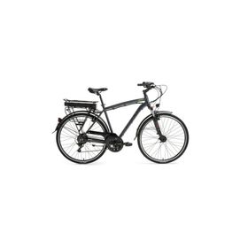 Bisan Comet 52 cm V 28 Jant Parlak Gri Sarı Elektrikli Bisiklet
