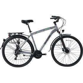 Bisan Comfortline 48 cm V 26 Jant 21 Vites Metalik Gri Yeşil Erkek Şehir Bisikleti