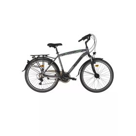 Bisan Comfortline 48 cm V 26 Jant 21 Vites Metalik Gri Yeşil Erkek Şehir Bisikleti