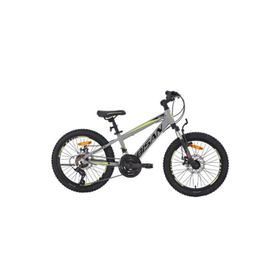 Bisan Cooper 28 cm MD 20 Jant 21 Vites Açık Gri Siyah Sarı Çocuk Bisikleti