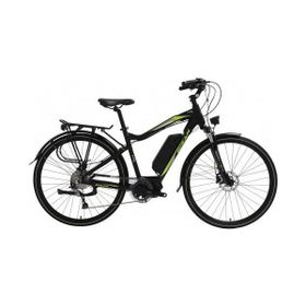 Bisan E-Cıty Siyah Yeşil 48 cm Hd 28 Jant 9 Vites Elektrikli Erkek Şehir Bisikleti