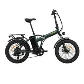 Bisan E-Folding F2 Shimano 7 Vites Disk Fren 20 Jant Yeşil Sarı Elektrikli Katlanır Bisiklet