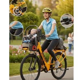 Bisan Felicity 27.5 Jant 7 Vites 50 cm Cat Sarı Elektrikli Bisiklet