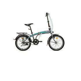 Bisan FX 3500-NX3 32 cm V 20 Jant NEX.3 Vites Metalik Gri Mavi Katlanır Bisiklet