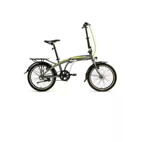 Bisan FX 3500-NX3 32 cm V 20 Jant NEX.3 Vites Metalik Gri Sarı Katlanır Bisiklet