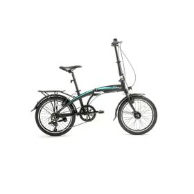 Bisan FX 3500-Tourney 32 cm V 20 Jant 7 Vites Mat Siyah Mavi Katlanır Bisiklet